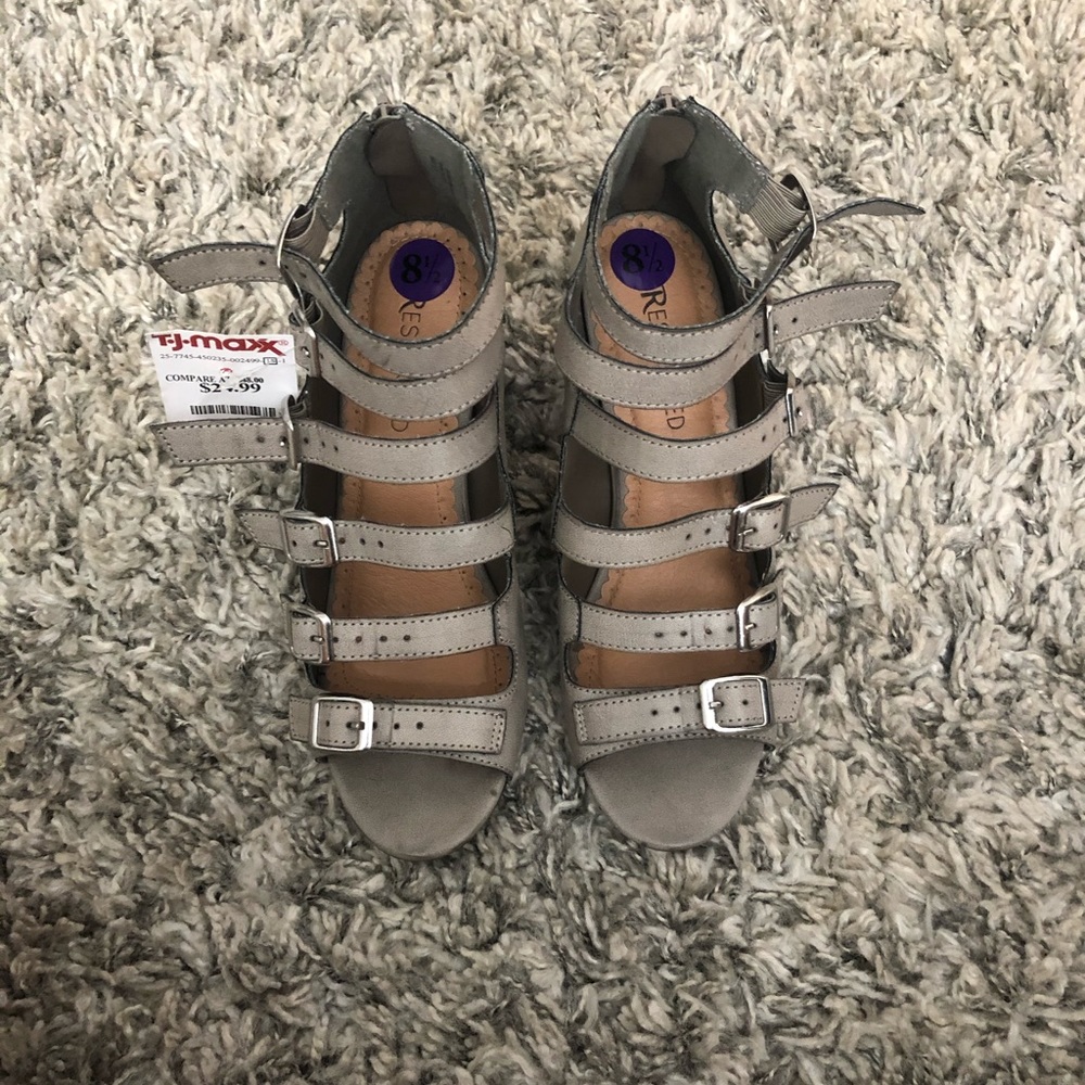 NWT- Open-toed Strap Heel from T.J. MAXX